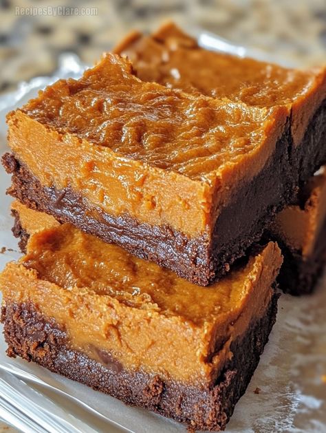 Sweet Potato Pie Brownies – Fudgy, Moist & Delicious - Recipes By Clare Sweet Potato Pie Cake, Sweet Potato Recipes Dessert, Sweet Potato Dessert Recipes, Classic Brownies, Brownies Fudgy, Sweet Potato Dessert, Sweet Potato Chocolate, Chocolate Cherry Cookies, Pie Brownies