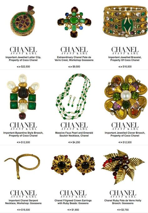 Chanel Costume Jewelry, Vintage Chanel Jewelry, Jewelry Mood Board, Fashion Props, Period Fashion, Clothes Board, Chanel Brooch, Chanel Necklace, Chanel Couture