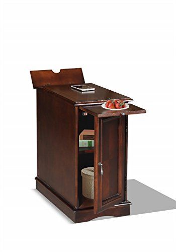 Premium 3550 Chairside End Table with USB and Power Outlet Charging Ports and Tray in Espresso Finish Living Room Table Sets, Bentwood Chairs, Lift Top Coffee Table, Lid Storage, Chair Side Table, Drawer Shelves, Wood Console Table, Reclaimed Barn Wood, Sofa Sale