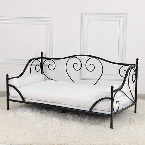 Metal Dog Bed, Sofa Bed Metal Frame, Dog Bed Couch, Bed Metal Frame, Dog Couch Bed, Bed Metal, Pet Sofa Bed, Room Store, Toddler Chair