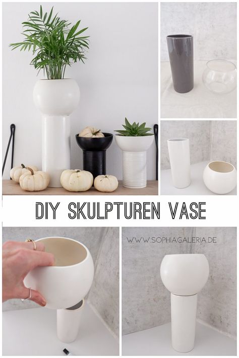 Vase Upcycling, Ikea Vases, Home Design Diy, Diy Pots, Tiny Apartment, Diy Vase, Terracotta Pots, Diy Clay, Ikea Hack