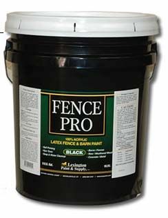 Fencecoat Pro Black Acrylic Lacquer Fence Paint for Barns, Sheds, & Other Farm Structures from Lexington Paint & Supply in Kentucky (KY) Black Fence Paint, Pipe Fence, Driveway Sealer, Black Fence, Roof Coating, Paint Black, Paint Buckets, Fence Paint, Tractor Supply