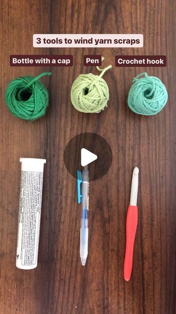 Diy Yarn Winder How To Make, Organize Yarn, Yarn Scraps, Yarn Winder, Leftover Yarn, Yarn Organization, Craft Studio, Crochet Hook, I Am Grateful