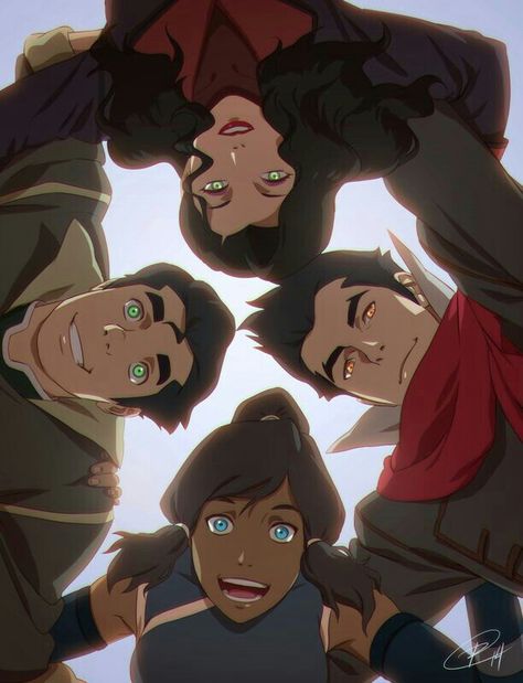 Katara, Bolin, Mako, Asami; Avatar: the Legend of Korra Fan Art Avatar, Asami Sato, Avatar: The Last Airbender, Avatar Series, Korra Avatar, The Last Avatar, Avatar The Last Airbender Art, Team Avatar, Avatar Characters