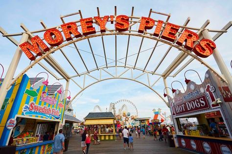 Morey's Piers, seaside amusement park | vision and change | blooloop Wildwood Boardwalk, Best Family Beaches, Best Amusement Parks, Wildwood Crest, Seaside Heights, Wildwood Nj, Amusement Parks, Family Beach, Cape May