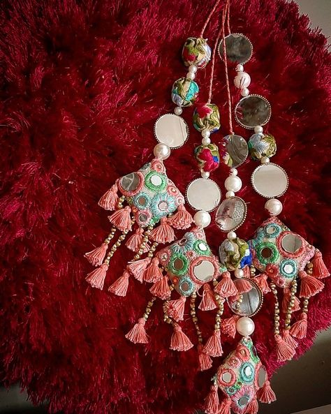 Cushion tassel latkan lengha mirror Mirror Latkan, Latkans For Lehenga, Tassels Fashion Clothing, Tassels Design, Tassels Designs, Diy Dresses, Diy Fabric Jewellery, Happy Ganesh Chaturthi Images, Fabric Jewellery