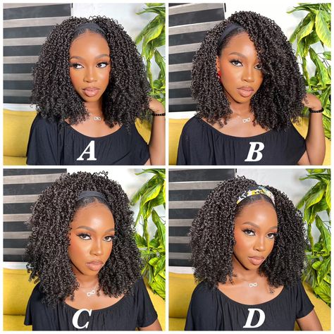 Pick a fav style Mine is A , I love it simple and sweet . What’s yours ? ————————————- Hair : micro passion twist headband wig Comment below 🖤 Micro Passion Twists, Passion Twist Styles, Twist Extensions, Micro Twists, Headband Wig, Twist Styles, Headband Wigs, Twist Headband, I Love It