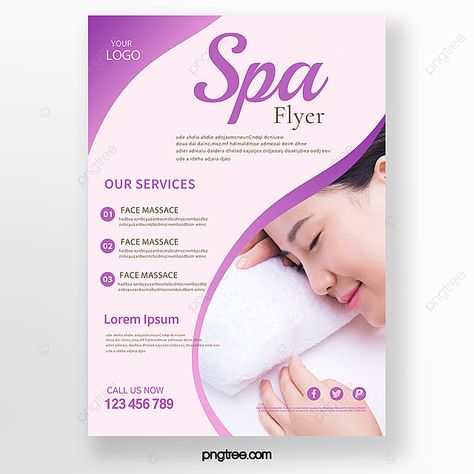 Beauty Leaflet, Health Flyer, Spa Flyer, Beauty Saloon, Beauty Spa, Template Download, Color Free, K Beauty, Cosmetology