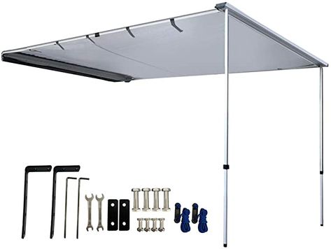 Amazon.com: DANCHEL OUTDOOR Retractable Vehicle Awning Overland Camping, Waterproof Rooftop Tent Awning Shelter SUV Truck 4 Runner Accessories Gray(5x6.5ft) : Automotive Overland Camping, Diy Awning, Car Shed, Camper Awnings, Cargo Trailer Camper, Car Awnings, Bicycle Trailer, Outdoor Awnings, Roof Extension