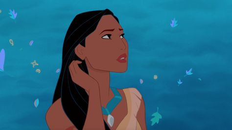 Your heart knows best. Pocahontas 1995, Pocahontas Movie, Disney Scenes, Pocahontas Disney, Princess Illustration, Disney Screencaps, Colors Of The Wind, Disney Nerd, Disney Pocahontas