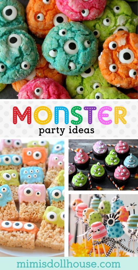 Monster Birthday Party Ideas, Monster Party Decorations, Monster Party Ideas, Desserts Birthday, Monster First Birthday, Monsters Inc Party, Little Monster Birthday, Monster 1st Birthdays, Monster Inc Birthday