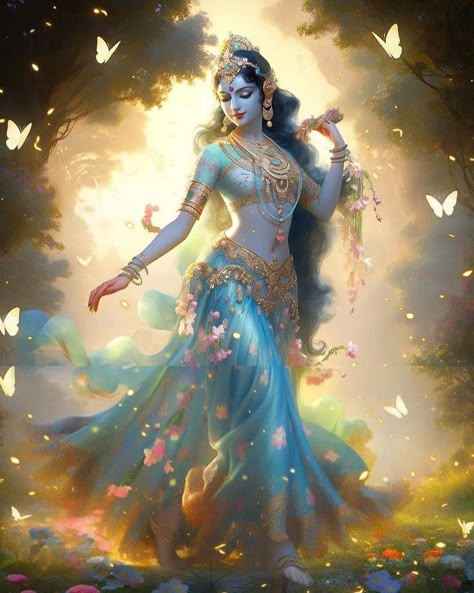 Apsara Aesthetic, Indian Goddess Aesthetic, Yogeshwar Krishna, Urvashi Apsara, Rani Pari, Mahabodhi Temple, Goddess Radha, Bharatanatyam Poses, Hindu Goddesses