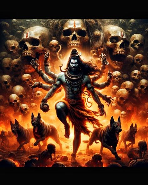 Bhairava God Art, Shiva Tandav, Hinduism History, Aghori Shiva, Goddess Kali Images, Bhole Baba, Hanuman Wallpapers, Namah Shivaya, Lord Mahadev