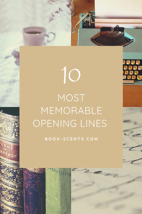 Best opening lines that grab your attention immediately. Top 10 list of best first lines from favorite books. #bookblog #blogger #books Best First Lines Of Books, First Line Of A Book, First Lines Of Books Ideas, Camp Nanowrimo, Opening Lines, Reader Girl, Twilight Book, My Favorite Books, Meeting Someone New