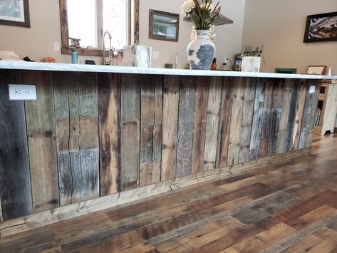 Kitchen Island Barnwood, Barn Board Kitchen Island, Barnwood Kitchen Island, Barnwood Island, Barn Wood Kitchen Island, Reclaimed Wood Island, Rustic Kitchen Island Ideas, Awesome Kitchens, Kitchen Island Cabinets