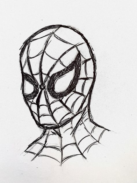 Spiderman Drawings, Spier Man, Spiderman And Batman, Black Pen Sketches, Black Pen Drawing, Drawing Marvel, Spiderman Stickers, Spider Book, Lego Coloring