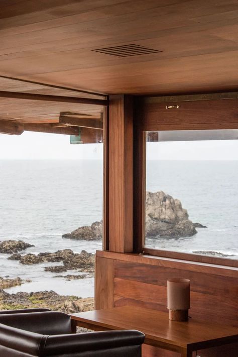 Álvaro Siza Vieira, João Morgado · Renovation of Boa Nova Tea House · Divisare Alvaro Siza, Masonry Wall, Exposed Concrete, Exterior Wood, Sustainable Architecture, Tea House, Large Windows, Contemporary Architecture, Tea Room