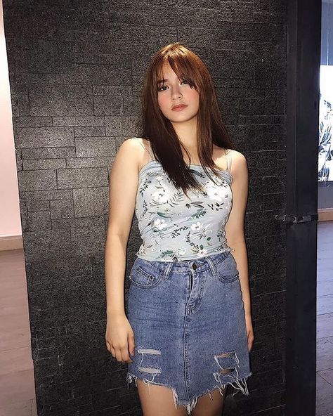 Jillian Ward Photos, Jillian Ward, Keep Safe, Girl Icons, Miss You, New Hair, Denim Skirt, Photo Sharing, Hair