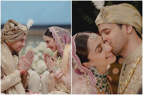 शादी की तस्वीरें, Dharma Productions, Sidharth Malhotra, Art Couple, Bollywood Couples, Couple Romance, Karan Johar, Indian Bride And Groom, Jaisalmer