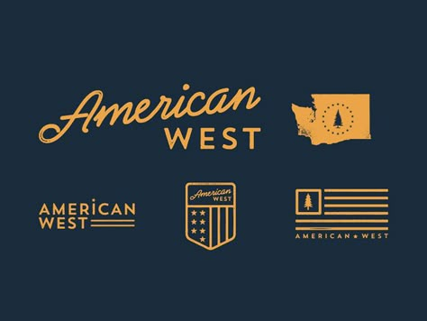 American West clothing co. by Josh Warren Ranch Logo, American Logo, Branding Illustration, Logo Symbol, Flag Logo, Mood Board Design, American West, Minimalist Logo Design, Clothing Logo