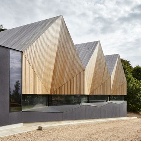 Duggan Morris, Wood Facade, Wooden Facade, Timber Architecture, Timber Roof, Wooden Architecture, Wood Architecture, Timber Structure, Timber Cladding