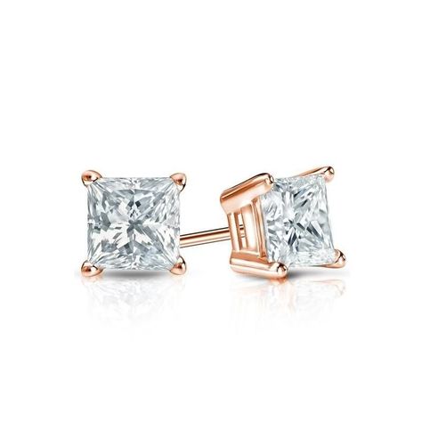 Princess Cut Earrings, Princess Cut Stud Earrings, Black Diamond Pendant, Black Diamond Studs, Diamond Solitaire Earrings, Solitaire Diamond Pendant, Colored Diamond Rings, Rose Gold Earrings Studs, White Gold Studs