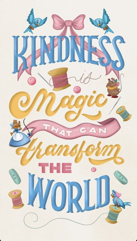 Disney Aesthetic Poster, Disney World Images, Disney 100 Wallpaper, Yellow Aesthetic Cute, Pink Yellow Aesthetic, Disney Princess Background, Kindness Is Magic, Disney Quote, Disney Doll