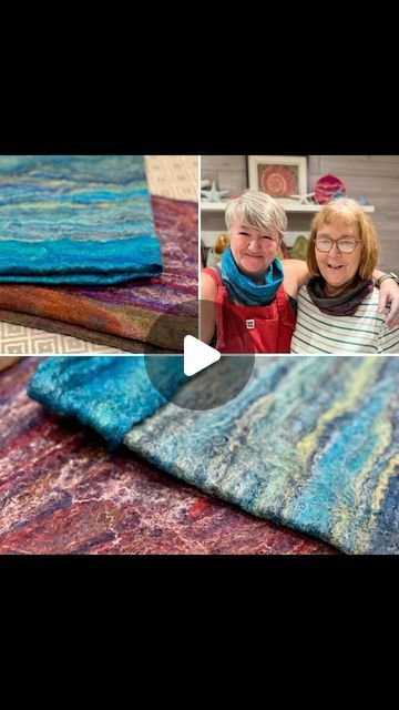 Felted Scarf Tutorial, Wet Felted Scarf, Felting Designs, Nuno Felting Tutorial, Infinity Scarf Tutorial, Wet Felting Tutorial, Smart Textiles, Wet Felting Projects, Scarf Tutorial