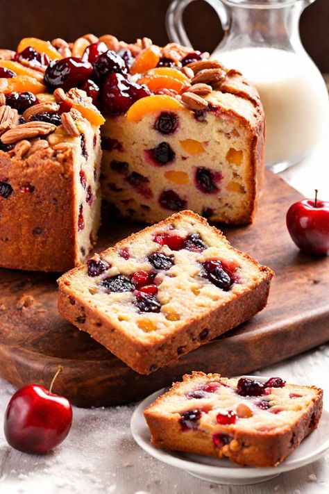 Old Fashioned German Fruit Cake Recipe

Ingredients

- 1 cup unsalted butter, softened
- 1 cup brown sugar, packed
- 1 cup granulated sugar
- 5 large eggs
- 2 cups all-purpose flour
- 1/2 teaspoon baking powder
- 1/2 teaspoon salt
- 1 teaspoon ground cinnamon
- 1/2 teaspoon ground nutmeg
- 1/2 cup candied citrus peel
- 1/2 cup chopped pecans
- 1/2 cup chopped walnuts
- 1/2 cup raisins
- 1/2 cup dried cherries
- 1/2 cup chopped dried apricots
- 1/2 cup brandy or rum

Full Cooking Instructions on... Golden Fruit Cake Recipe, Apricot Fruit Cake Recipe, Cherry Fruit Cake, German Apricot Cake, Italian Fruit Cake Recipe, Homemade Fruit Cake Recipe, German Fruit Cake, Lardy Cake Recipe, Easy Fruitcake Recipes