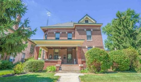 Brick Bungalow, Pool Halls, Old Houses For Sale, Victorian Cottage, Brick Home, Large Yard, Victorian Houses, Brick House, Historic Homes