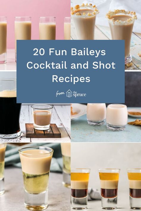 Baileys Shots Recipes, Creamy Shots Alcohol, Irish Cream Drinks Cocktails, Baileys Shot Recipes, Bailey's Cocktails, Drinks With Baileys Irish Cream, Cocktails With Baileys, Baileys Shots, Bailey's Recipes