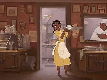 Tiana was a hard worker — she taught us you have to work hard to reach your dreams. | Community Post: Proof That "The Princess And The Frog" Is One Of The Most Underrated Disney Movies Ever Tiana Working, Disney Clips, Disney Princess And The Frog, Celebrity Kitchens, Disney Princess Tiana, Interesting Quizzes, American Princess, Princess Tiana, Princess And The Frog