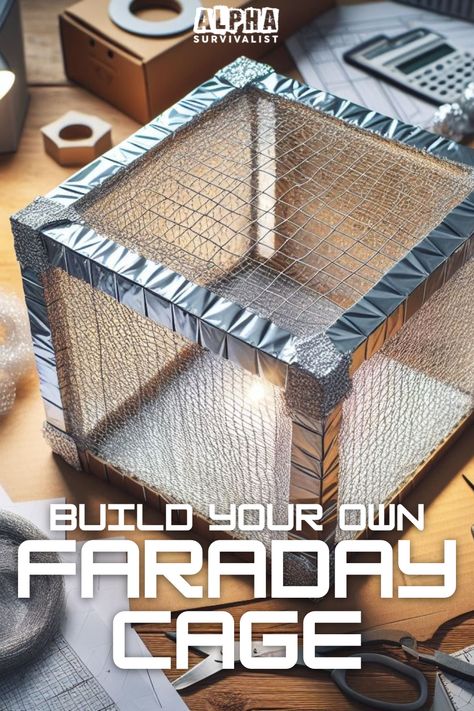 Step into the world of DIY and learn how to create your own Faraday cage with our informative guide. Perfect for preppers and tech enthusiasts, this article will help you protect sensitive electronics from harmful electromagnetic interference. Homemade Faraday Cage, Faraday Cage Diy How To Build, Diy Faraday Cage, Faraday Cage Diy, Faraday Cage, Off Grid Survival, Tech Diy, Metal Storage Cabinets, Diy Case