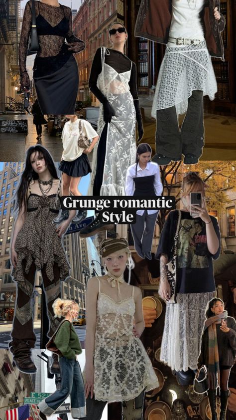 #GrungeRomantic #LayeredFashion #EdgyElegance #LaceAndLeather #AvantGardeStyle Edgy Romantic Style, Grunge Romantic, Romantic Grunge, Oversized Pants, Layered Fashion, Avant Garde Fashion, What Am I, Romantic Style, French Girl