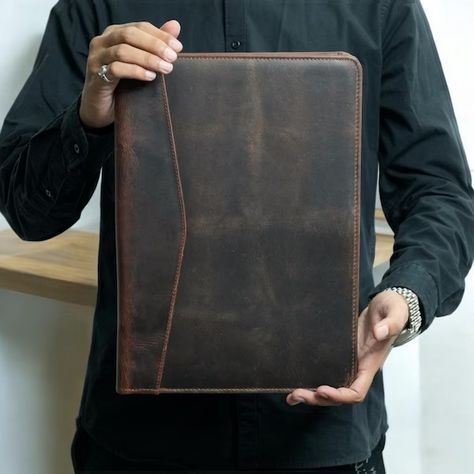 UnisexLeatherStore - Etsy Padfolio, Leather Portfolio, Leather Duffle Bag, Documents Organization, Leather Duffle, Leather Travel, Handcrafted Leather, Personalized Leather, Leather Items