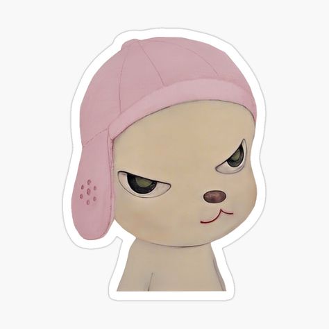 Pink Yoshitomo Nara Sticker #pink #coquette #coquettesticker #yoshitomonara Get my art printed on awesome products. Support me at Redbubble #RBandME: https://www.redbubble.com/i/sticker/Pink-Yoshitomo-Nara-by-HappyPeel/161364563.EJUG5?asc=u Yoshitomo Nara Stickers, Coquette Stickers, Yoshitomo Nara, Nara, Cute Stickers, Art Prints, Pink, Art