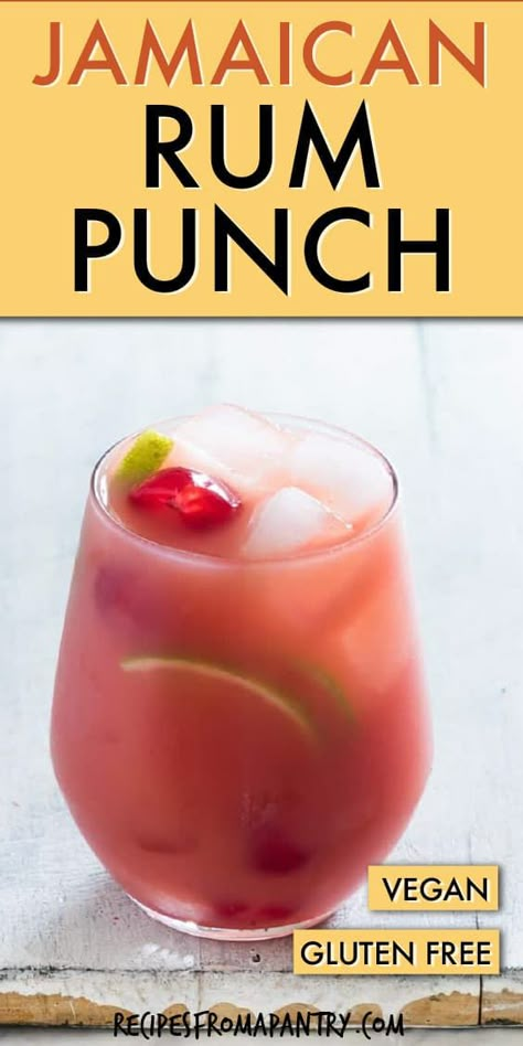 Non Alcoholic Rum Punch, Punch Bowl Cocktails Alcohol, Carribean Rum Punch Cocktail, 2 Gallon Alcoholic Punch, Booze Punch Recipes, Jamaican Alcoholic Drinks, Batch Drinks Alcohol, Rum Punch Recipes Carribean, Gallon Drink Recipes Alcohol