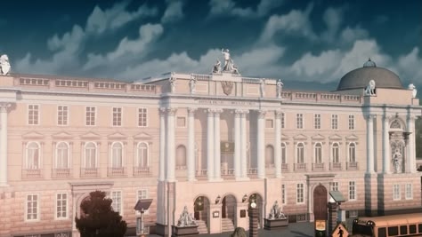 Sims 4 Regency House, Sims 4 Private School, Sims 4 Manor, Sims 4 Palace, French Manor House, Ts4 Lots, Casas The Sims Freeplay, Sims Finds, Neoclassical House