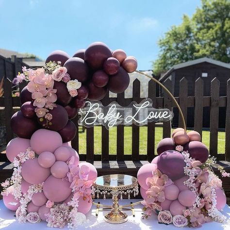 Burgundy Balloons, Burgundy Baby Shower, Lilac Balloons, Purple Balloons, Rose Gold Balloons, Big Balloons, Beautiful Weather, Pink Balloons, Gold Balloons