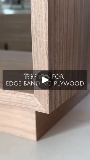 169K views · 9.3K reactions | Here are my TOP TIPS for edge banding plywood!

Edge banding makes the world of a difference doesn’t it? Takes the unattractive plywood edge and makes it look like a solid piece! 

When you can, use this technique to make those clean mitered corners vs. butt joints with the edge banding. 🙌🏻 

Hope you found all of these edge banding tips helpful so you can use them on your next DIY project! You can find my fav edge band trimmer in my Amazon storefront. Don’t forget to LIKE, SAVE, and FOLLOW for more DIY, tips, and tutorials! ❤️
.
.
.
.
.
#walnutcabinets #edgebanding #parkplaceabode #diyprojects #diyhome #homediy #homediyproject #homediyprojects #diyit #homerenovations #reelsofinsta #woodworking #workbench #womenwhobuild #ladieswhobuild #beforeandafter | Nata Diy Plywood Projects, Plywood Edge, Plywood Projects, Headboard With Shelves, Edge Banding, Woodworking Workbench, Workshop Ideas, Furniture Rehab, Furniture Redo