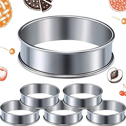 Ring Mold, Tart Molds, Round Moulding, Food Making, French Dessert, Baking Business, Crumpets, English Muffin, Kitchen Baking