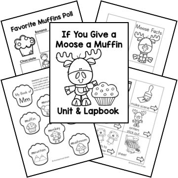 If You Give a Moose a Muffin Free Unit Study If You Give A Moose A Muffin Sequencing, If You Give A Moose A Muffin Craft, If You Give A Moose A Muffin, Moose A Muffin Craft, If You Give A Moose A Muffin Activities, Moose A Muffin Activities, Muffin Activities, Letter M Crafts, Free Unit Study