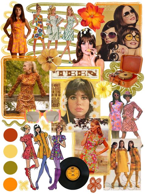 70s Mood Board, 60s 70s Fashion, Fashion Moodboard, Concept Board, Fashion Mood Board, Mood Board Fashion, 70s Fashion, Fashion Drawing, Mood Board