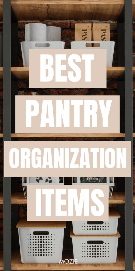 This post is all about the best pantry organization items. On this post you'll find small pantry organization ideas, pantry organization ideas walk in. pantry organization ideas for small cabinets, tiny pantry organization, apartment organization storage and so much more. Walk In Pantry Ideas Organizations, Top Shelf Pantry Organization, Pantry Basket Ideas, Pantry Storage Bins, Pantry Organizing Containers, Open Pantry Storage Ideas, Pantry Organization Ideas On A Budget, Farmhouse Pantry Organization Ideas, Organization Ideas For Pantry