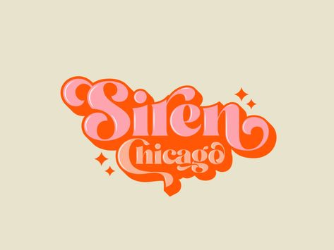 Logo Design for a Pole dance studio Siren Chicago by Lunna Maslo on Dribbble Cheer Graphic Design, Dance Logo Ideas Graphic Design, Dance Logo Design Creative, Dance Crew Logo, Dance Logo Ideas, Dance Academy Logo, Art Studio Logo Design, Dance Logo Design, Festival Logo Design