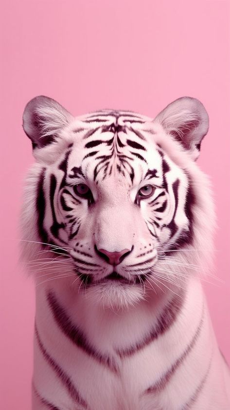 Pink aesthetic tiger wallpaper wildlife animal mammal. | premium image by rawpixel.com / Wit Aesthetic Tiger Wallpaper, Tiger Wallpaper Aesthetic, Pink Tiger Wallpaper, Tiger Aesthetics, Tiger Wallpaper Iphone, Tiger Aesthetic, Aesthetic Tiger, Pink Pictures, Wallpaper Rosa