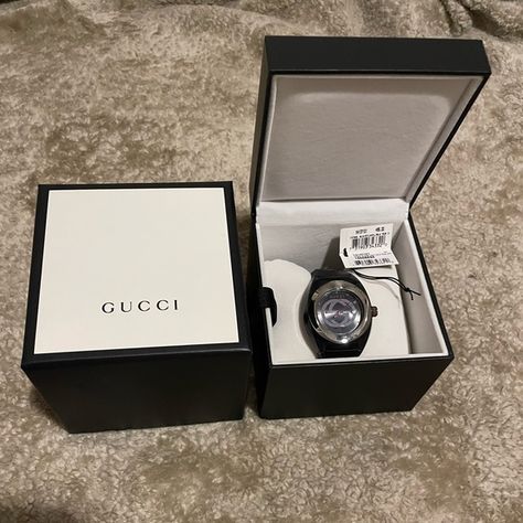 Gucci Sync XXL Black Dial and Black Rubber Strap Men's Watch YA137107A Gucci Watches For Men, Gucci Watches, Men Gift Basket, Gucci Watch, Black Rubber, Men's Watch, Price Tag, Gift Basket, Mens Gifts