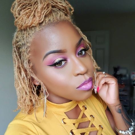 DIY Blonde Locs | Sisterlocked Sisterlocks Styles, Tweezing Eyebrows, Threading Eyebrows, Best Eyebrow Products, Sisterlocks, Eyebrow Shape, Eyebrow Shaping, Bh Cosmetics, Locs Hairstyles