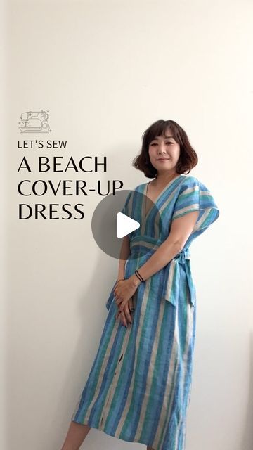 Beach Coverup Pattern Sewing, Sew Beach Cover Up, Swimsuit Coverups Diy, Diy Swimsuit Cover Up, Towel Dress Diy, Beach Sewing Projects, Diy Beach Cover Up, Beach Dresses Diy, Beach Coverup Pattern