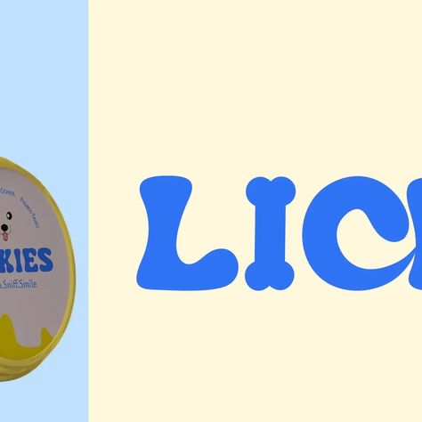 This is Lickies. Lickies is the ultimate go-to ice cream brand for dogs. They supply the tastiest frozen dog treats. My aim for this project was to give it a Paw-friendly and fun visual identity. The ideas for Logo_ The negative space between 'C & K' gives the look of a dog's tongue,🐶 and the first 'I' is in the shape of a bone 🦴 to show the love of dogs and bones. Additionally, it represents the frozen popsicle.🍦 The color palette🎨 is dog-friendly, as dogs can see only a few colors. My i... Ice Cream Logo, Frozen Dog Treats, Dog Ice Cream, Ice Cream Brands, Frozen Dog, Negative Space, Dog Friendly, Dog Treats, Visual Identity